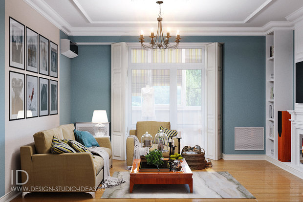 Фото из портфолио Гостиная в британском стиле – фотографии дизайна интерьеров на INMYROOM