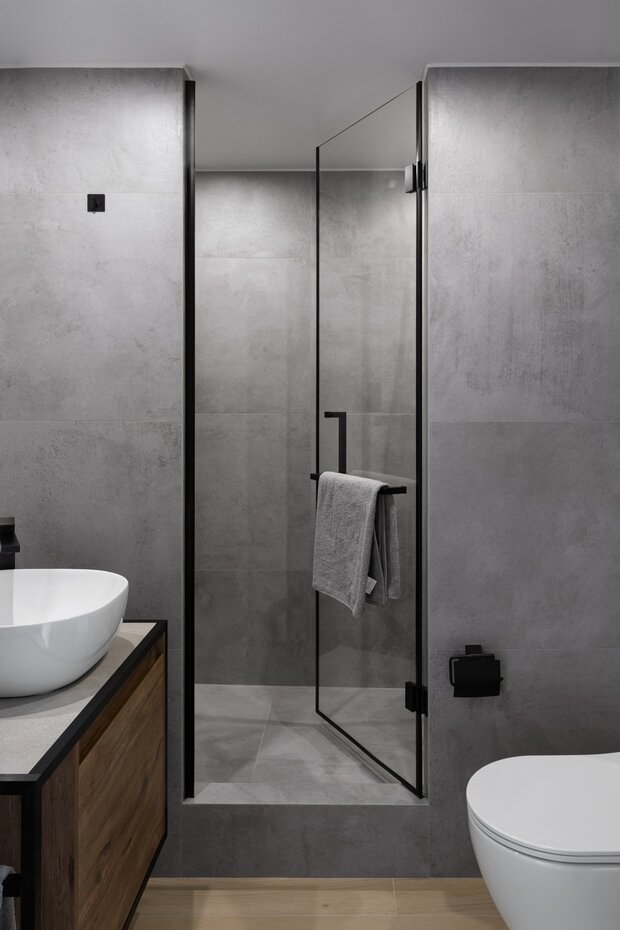 Фотография: Ванная в стиле Скандинавский, Современный, Малогабаритная квартира, Квартира, Студия, Проект недели, Санкт-Петербург, Монолитный дом, до 40 метров, Look Like Design, Наталия Лукьянчикова – фото на INMYROOM