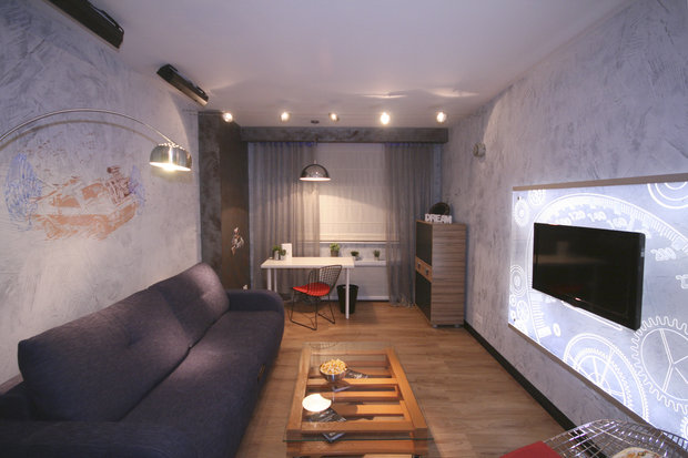 Фото из портфолио Комната для взрослого сына в стиле лофт – фотографии дизайна интерьеров на INMYROOM