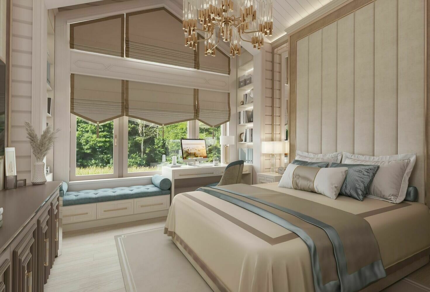 Фото из портфолио Дом 281,5 м² в КП Руза Фэмили: светлый интерьер для светлой семьи – фотографии дизайна интерьеров на INMYROOM Фото из портфолио Дом 281,5 м² в КП Руза Фэмили: светлый интерьер для светлой семьи – фотографии дизайна интерьеров на INMYROOM