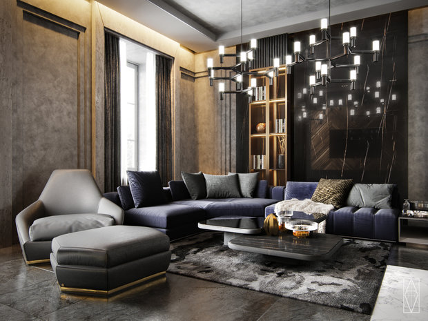 Фото из портфолио Интерьер кв в Москве 180м2 – фотографии дизайна интерьеров на INMYROOM