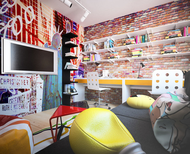 Фотография: Детская в стиле Лофт, Квартира, Дом, Дома и квартиры, Проект недели – фото на INMYROOM