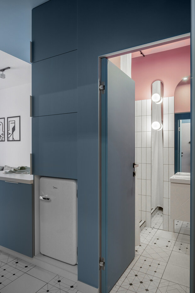 Фотография: Ванная в стиле Современный, Минимализм, Малогабаритная квартира, Квартира, Проект недели, Реутов, 2 комнаты, до 40 метров, Ника Чередникова – фото на INMYROOM