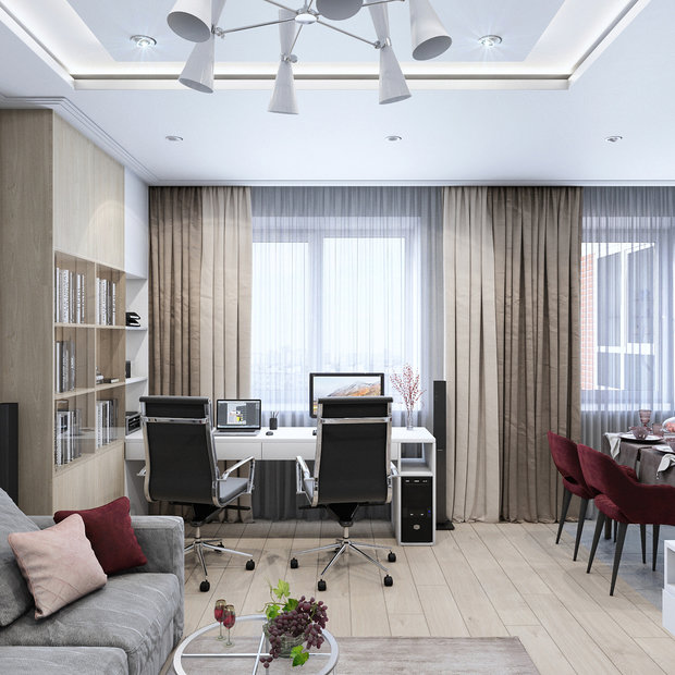 Фото из портфолио Квартира 83,4 м2 (2020) – фотографии дизайна интерьеров на INMYROOM