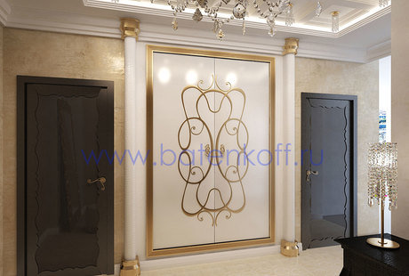 Дизайн проект прихожей на Юмашева 9