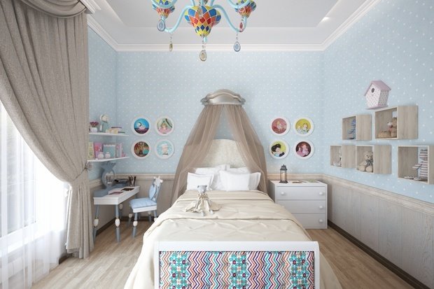 Фото из портфолио Комната двух сестер 3 и 5 лет – фотографии дизайна интерьеров на INMYROOM