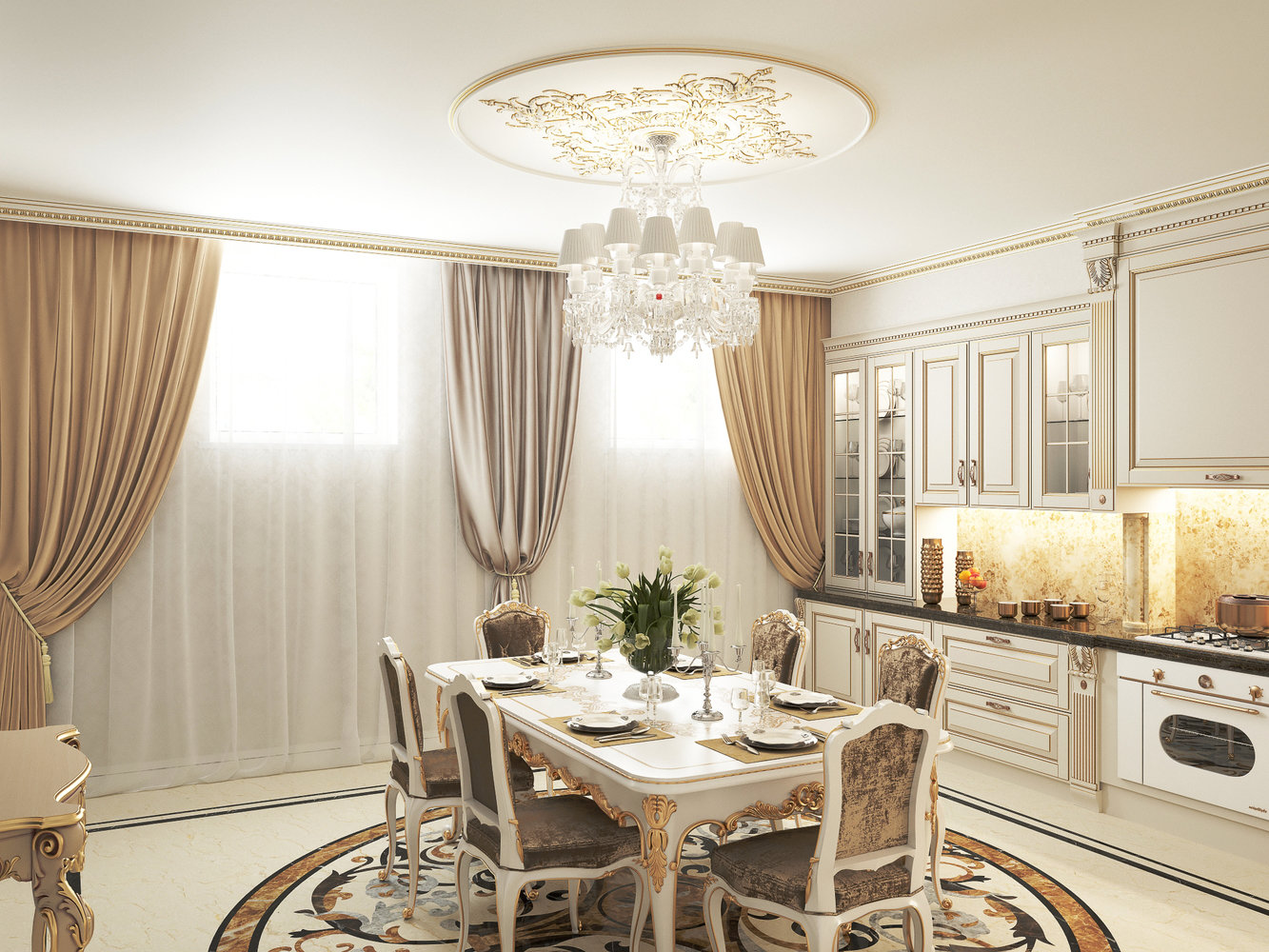 Фото из портфолио Дом в классическом стиле, г.Ростов-на-Дону – фотографии дизайна интерьеров на INMYROOM Фото из портфолио Дом в классическом стиле, г.Ростов-на-Дону – фотографии дизайна интерьеров на INMYROOM