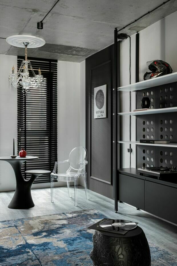 Фотография: Кухня и столовая в стиле Лофт, Современный, Эклектика, Квартира, Минимализм, Проект дня, Минск, 2 комнаты, 60-90 метров, Валерия Макаревич – фото на INMYROOM