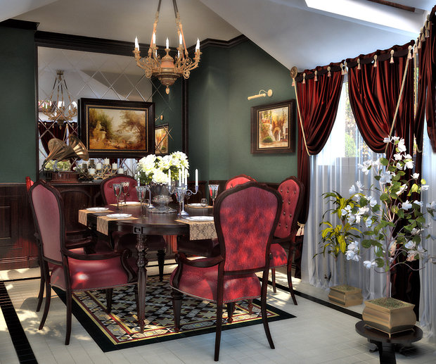 Фото из портфолио Квартира в Английском стиле – фотографии дизайна интерьеров на INMYROOM
