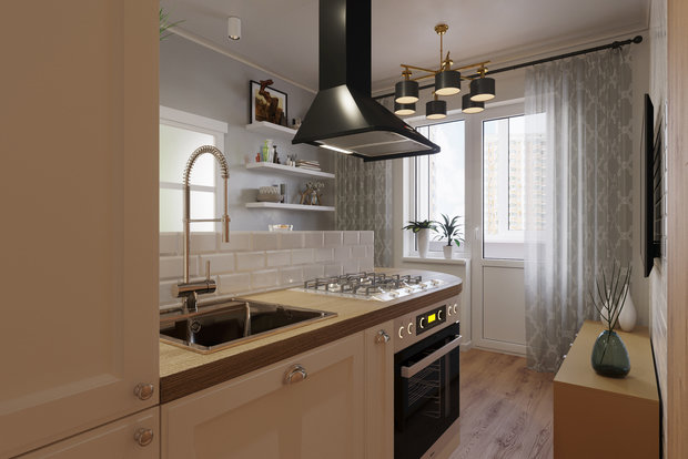 Фото из портфолио Квартира на пр. Блюхера  г. Санкт-Петербург  – фотографии дизайна интерьеров на INMYROOM