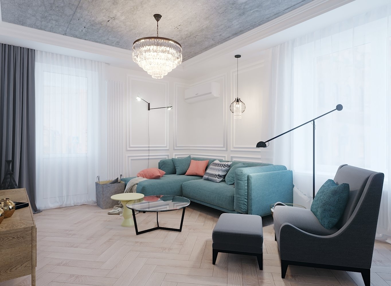 Фото из портфолио Дизайн трехкомнатной квартиры – фотографии дизайна интерьеров на INMYROOM Фото из портфолио Дизайн трехкомнатной квартиры – фотографии дизайна интерьеров на INMYROOM