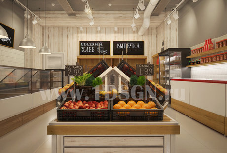 Дизайн продуктового магазина