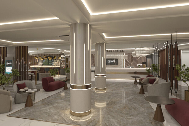 Фото из портфолио NEW STAR HOTEL. Reception – фотографии дизайна интерьеров на INMYROOM