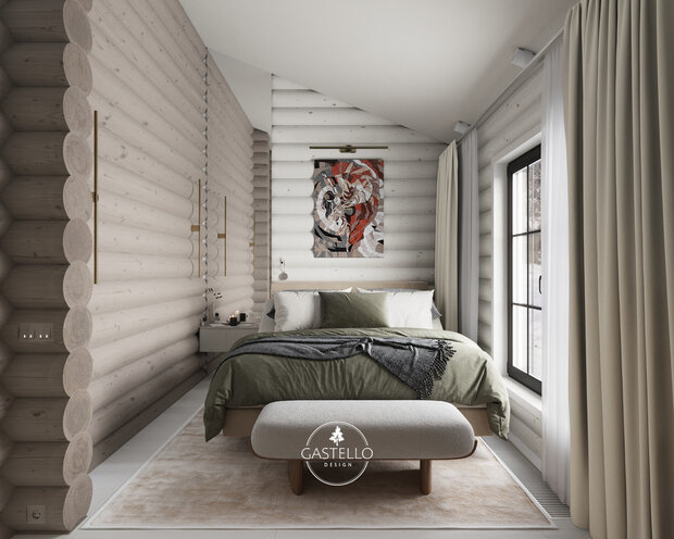 Фото из портфолио Частный дом (из бревна) - 110 м² – фотографии дизайна интерьеров на INMYROOM