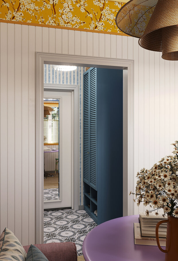 Фотография: Прихожая в стиле Прованс и Кантри, Эклектика, Винтажный, Проект дня, Дача, Дом и дача, Ирина Собыленская, 1 комната, до 40 метров, Смоленская область – фото на INMYROOM