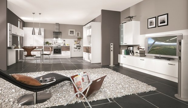 Фото из портфолио Кухня-гостиная. Просто добавь диван – фотографии дизайна интерьеров на INMYROOM