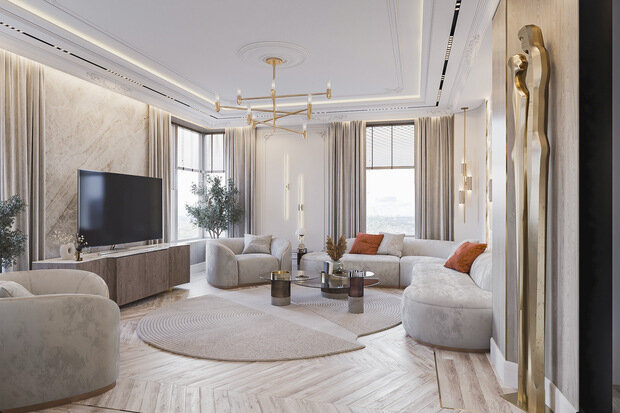 Фото из портфолио Дизайн квартиры в современном стиле  – фотографии дизайна интерьеров на INMYROOM