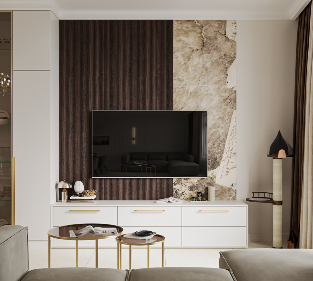 Фото из портфолио Дизайн-проект квартиры в ЖК «Avant (Авант)» в стиле неоклассика – фотографии дизайна интерьеров на INMYROOM