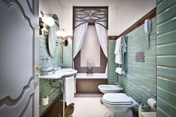 Фотография: Ванная в стиле Прованс и Кантри, Дома и квартиры, Городские места, Отель, Модерн, Милан, Замок – фото на INMYROOM