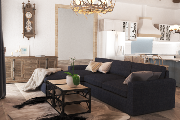 Фото из портфолио Загородный дом в г.Краснодар – фотографии дизайна интерьеров на INMYROOM
