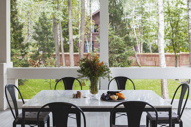 Фотография: Терраса в стиле Скандинавский, Эклектика, Дом, Проект недели, Дом и дача, Московская область, Новоглаголево, Оксана Короткина, Prosperity – фото на INMYROOM