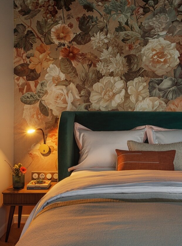 Фотография: Спальня в стиле Современный, Эклектика, Малогабаритная квартира, Квартира, Проект недели, Москва, Хрущевка, 2 комнаты, 40-60 метров, Мария Гульбекян, Анастасия Гурова – фото на INMYROOM