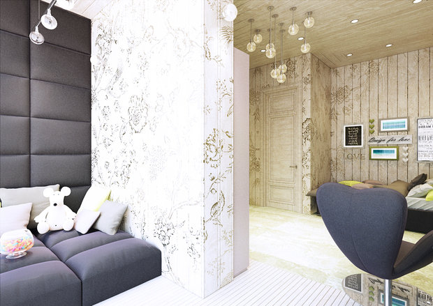 Фото из портфолио Мансардная квартира в Санкт-Петербурге  – фотографии дизайна интерьеров на INMYROOM