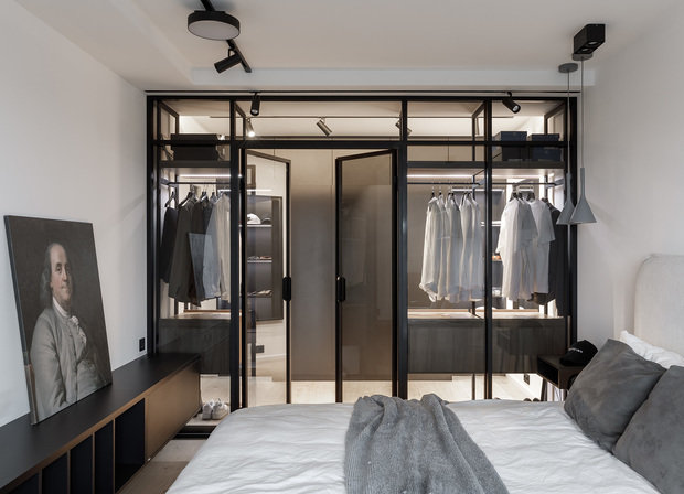 Фотография: Спальня в стиле Современный, Минимализм, Лофт, Проект дня, Санкт-Петербург, 2 комнаты, 60-90 метров, Dinamika Architects – фото на INMYROOM