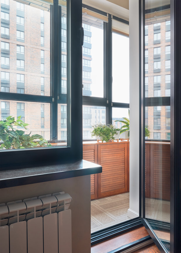 Фотография: Балкон в стиле Современный, Малогабаритная квартира, Квартира, Студия, Проект недели, Москва, 1 комната, до 40 метров, Евгения Ивлиева – фото на INMYROOM