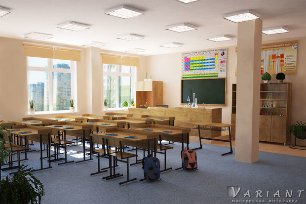 Фото из портфолио Дизайн школы в г.Спутник – фотографии дизайна интерьеров на INMYROOM