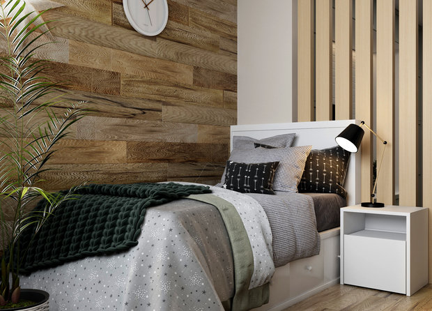 Фотография: Детская в стиле Скандинавский, Квартира, Проект дня, Бежевый, Неоклассика, интерьер в стиле современной классики, Тверской район, бежевый интерьер, 3 комнаты, Более 90 метров, Тверская область, Дарья Титова – фото на INMYROOM