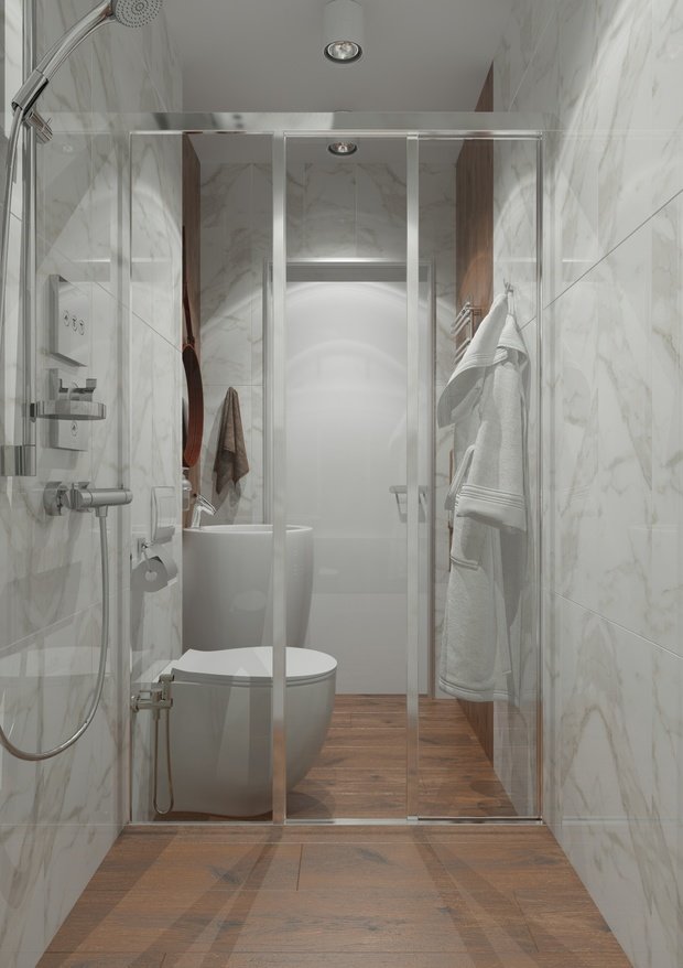 Фото из портфолио ванна и душевая на Кубовой, г. Новосибирск – фотографии дизайна интерьеров на INMYROOM