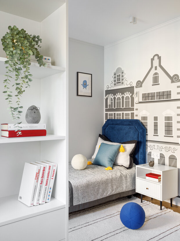 Фотография: Детская в стиле Современный, Эклектика, Квартира, Проект дня, Самара, Кирпичный дом, 3 комнаты, Более 90 метров, Айгуль Султанова – фото на INMYROOM
