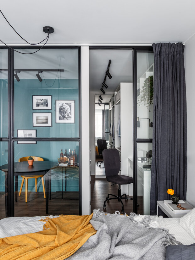 Фотография: Кабинет в стиле Современный, Квартира, Студия, Проект недели, Санкт-Петербург, 1 комната, 40-60 метров, Ольга Слугина – фото на INMYROOM