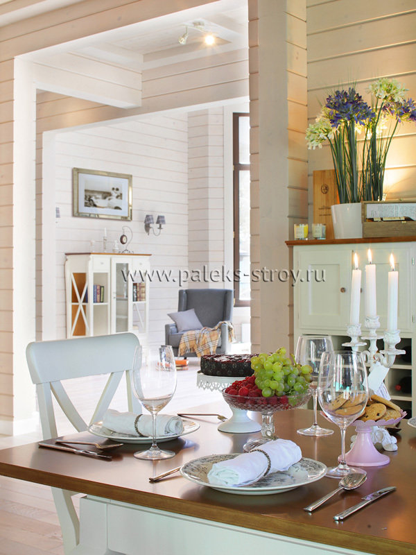 Фото из портфолио Светлый дом из клееного бруса – фотографии дизайна интерьеров на INMYROOM