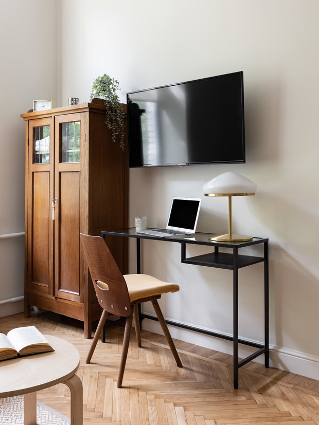 Фотография: Гостиная в стиле Скандинавский, Эклектика, Квартира, Проект недели, Санкт-Петербург, 1 комната, до 40 метров, Екатерина Белоконь – фото на INMYROOM