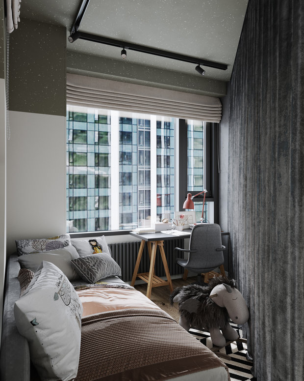 Фотография: Детская в стиле Лофт, Эклектика, Квартира, Проект недели, Москва, Макс Жуков, To Taste, 3 комнаты, 60-90 метров – фото на INMYROOM