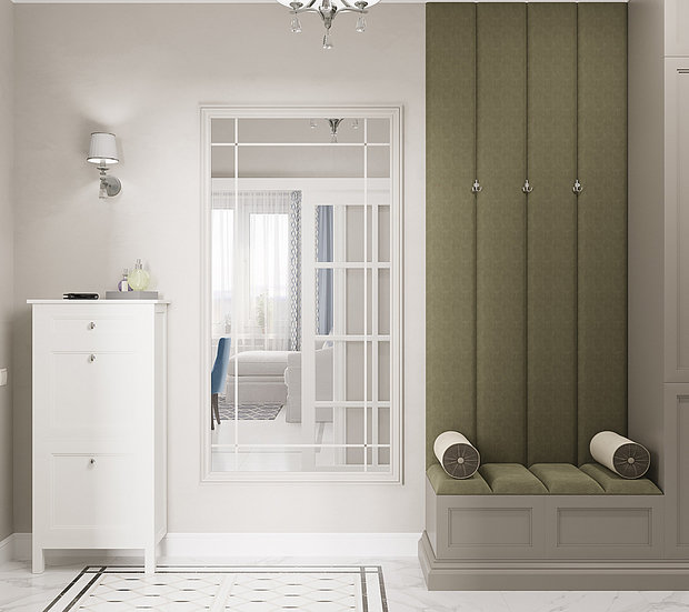 Фото из портфолио Проект 3-х комнатной квартиры в Москве 110м2 – фотографии дизайна интерьеров на INMYROOM