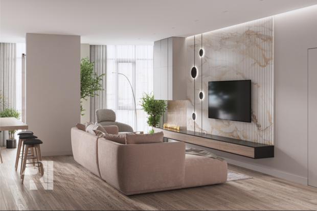 Фото из портфолио Квартира в стиле Джапанди – фотографии дизайна интерьеров на INMYROOM