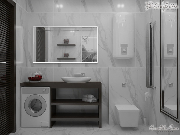 Фото из портфолио Квартира с эркером 98 м2 – фотографии дизайна интерьеров на INMYROOM