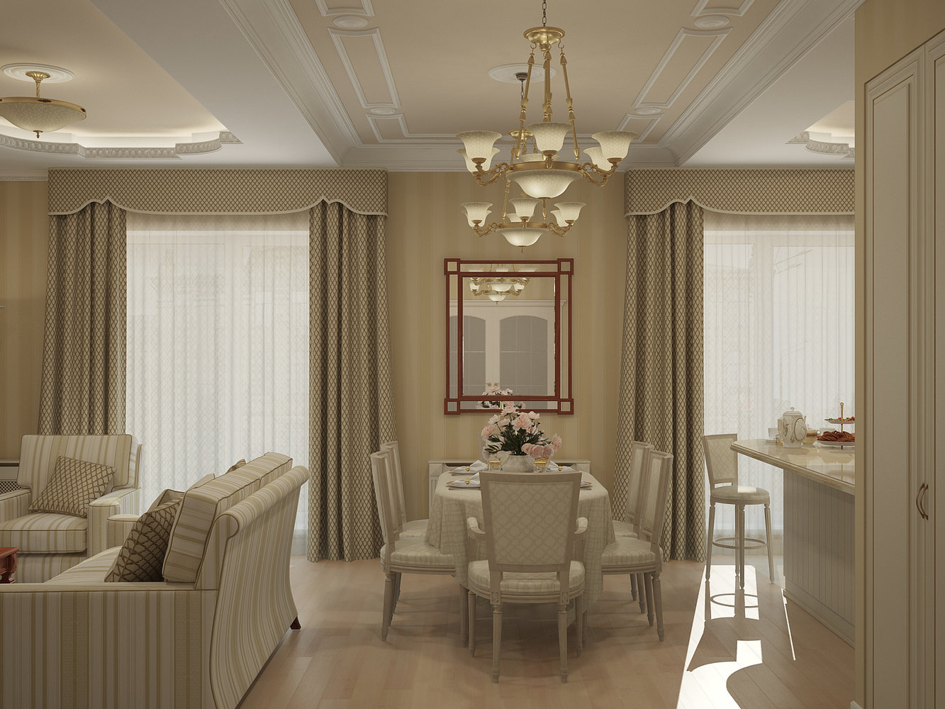 Фотография: Кухня и столовая в стиле Классический, Квартира, Дома и квартиры, Москва – фото на INMYROOM