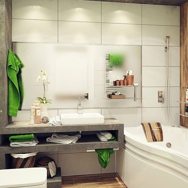 Фотография: Ванная в стиле Современный, Эко, Декор интерьера, Квартира, Дом – фото на INMYROOM