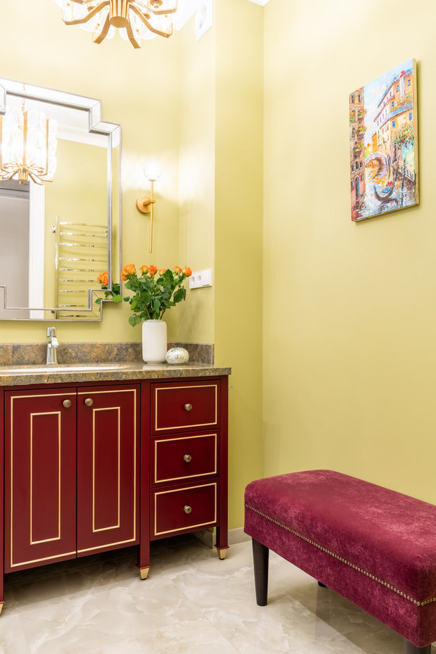 Фотография: Ванная в стиле Классический, Современный, Квартира, Проект недели, Новая Москва, 3 комнаты, Более 90 метров, Наталья Широкорад – фото на INMYROOM