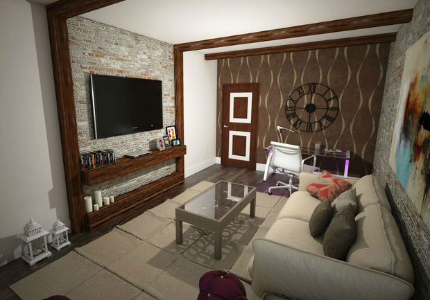 Фото из портфолио Гостиная для молодой пары – фотографии дизайна интерьеров на INMYROOM