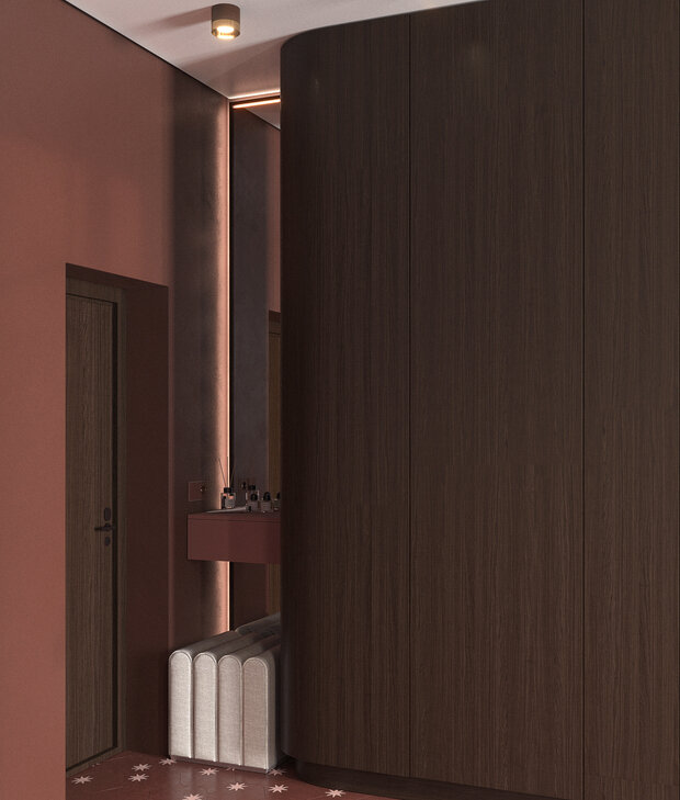 Фотография: Прихожая в стиле Современный, Эклектика, Малогабаритная квартира, Квартира, Проект недели, Москва, Монолитный дом, 1 комната, до 40 метров, terracotta.buro, Илона Рафикова – фото на INMYROOM