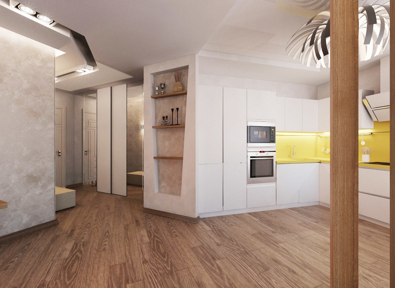 Фото из портфолио 3к. квартира в ЖК Лазурный – фотографии дизайна интерьеров на INMYROOM Фото из портфолио 3к. квартира в ЖК Лазурный – фотографии дизайна интерьеров на INMYROOM