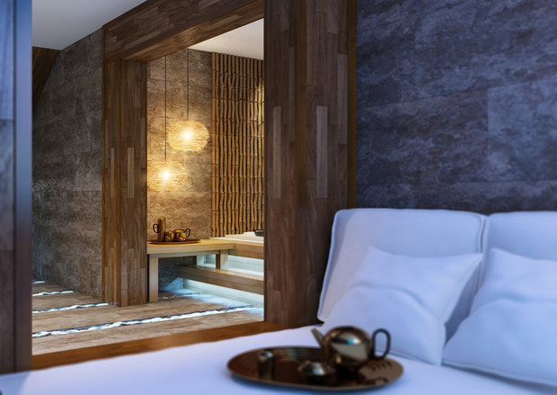 Фото из портфолио Дизайн банного комплекса – фотографии дизайна интерьеров на INMYROOM