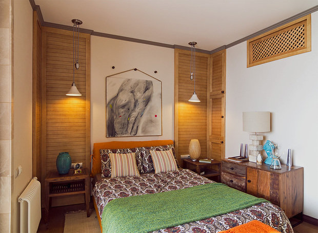 Фотография: Спальня в стиле Прованс и Кантри, Лофт, Декор интерьера, Квартира, Дома и квартиры, Илья Хомяков, Стена – фото на INMYROOM