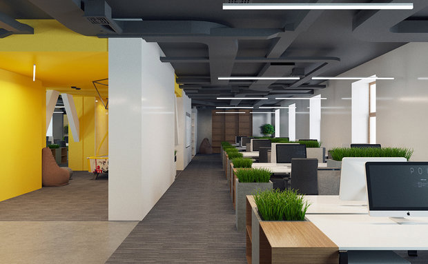 Фото из портфолио Офис для IT-компании – фотографии дизайна интерьеров на INMYROOM