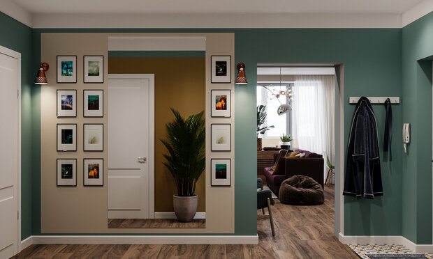 Фотография: Прихожая в стиле Современный, Эклектика, Квартира, Проект недели, Санкт-Петербург, 3 комнаты, Более 90 метров, VizDiz, Илона Ореховская – фото на INMYROOM